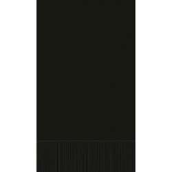 Jet Black Guest Towels 16 ct | Party Supplies