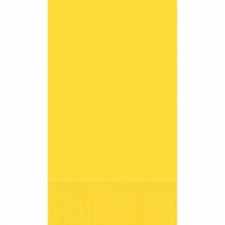 Yellow Sunshine 3-Ply Guest Towel - 16ct | Party Supplies