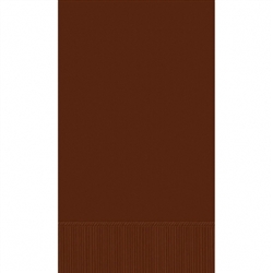 Chocolate Brown Guest Towels - 16ct. | Party Supplies