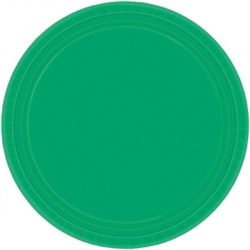 Festive Green 7" Round Paper Plates - 8ct | Party Supplies