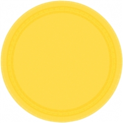 Yellow Sunshine 7" Round Paper Plates - 8ct | Party Supplies