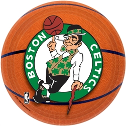 Boston Celtics 7" Round Paper Plates | Party Supplies