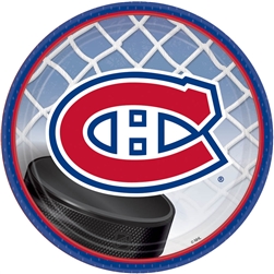 Montreal Canadiens 7" Round Paper Plates | Party Supplies