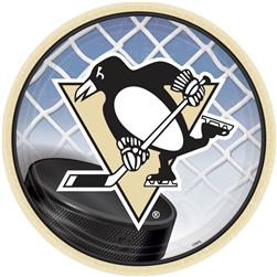 Pittsburgh Penguins 7" Round Paper Plates | Party Supplies