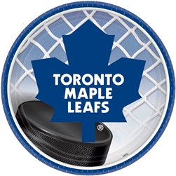 Toronto Maple Leafs 7" Round Paper Plates | Party Supplies