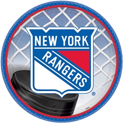 New York Rangers 7" Round Paper Plates | Party Supplies