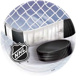 NHL 7" Round Paper Plates | Party Supplies