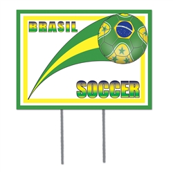 Brasil Plastic Yard Sign