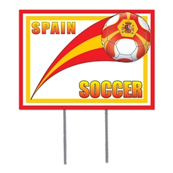 Spain Plastic Yard Sign