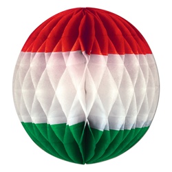 Red, White & Green Tissue Ball