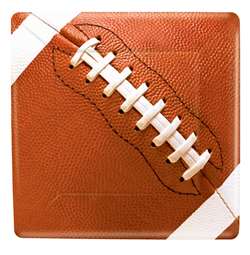 Football Fans 7" Square Plates | Party Supplies
