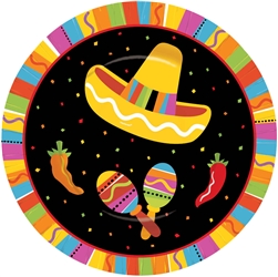 Fiesta Fun 7" Round Plates | Party Supplies