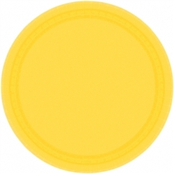 Yellow Sunshine 9" Round Paper Plates - 8ct | Party Supplies