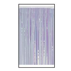 Opalescent 1-Ply FR Metallic Fringe Drape