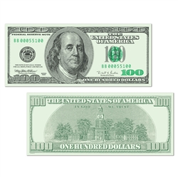 Big Bucks Cutout $100 Bill