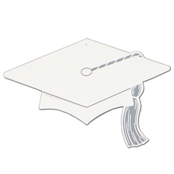 White Graduation Decorations for Sale