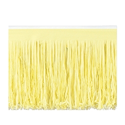 Yellow 6-Ply Tissue Fringe Drape