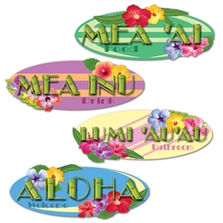 Hawaiian Sign Cutouts