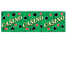 FR Metallic Casino Fringe Banner