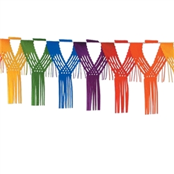 Rainbow Drop Fringe Garland