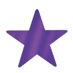 Purple Foil Star Cutouts