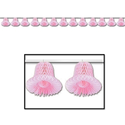 Pink Tissue Bell Streamer