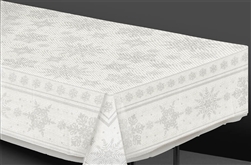 White Snowflake Table Cover | Party Supplies