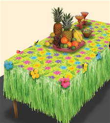 Summer Flower Transform-a-Table Kit | Luau Party Supplies