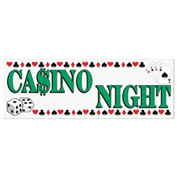 Casino Night Sign Banner