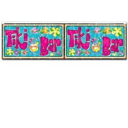 FR Metallic Tiki Bar Fringe Banner