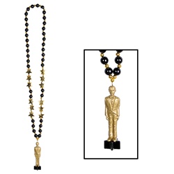 Hollywood Beads with Awards Night Statuette