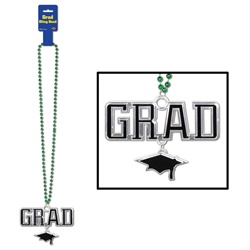 Green Graduation Beads for Sale