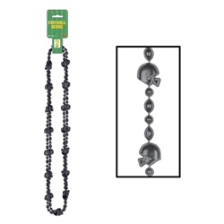 Black Football Beads