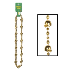 Gold Football Beads