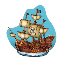 Pirate Ship Wall Plaque