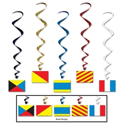 Nautical Flag Whirls