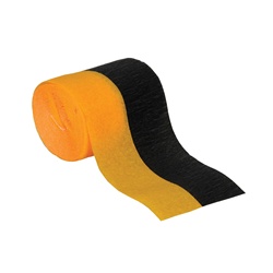 FR Black & Golden-Yellow Crepe Streamer