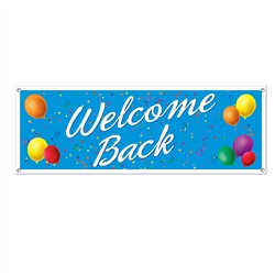 Welcome Back Sign Banner