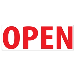 Open Sign Banner