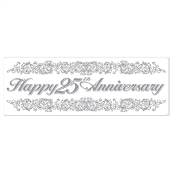 25th Anniversary Sign Banner