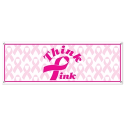 Pink Ribbon Sign Banner