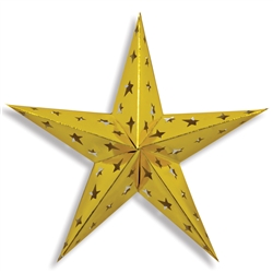 Gold Dimensional Foil Star