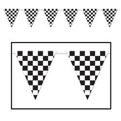 Checkered Giant Pennant Banner