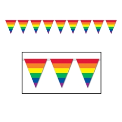 Rainbow Pennant Banner