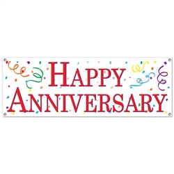 Happy Anniversary Sign Banner