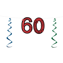 "60" Glittered Streamer