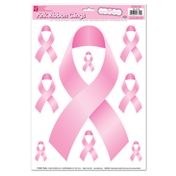 Pink Ribbon Clings