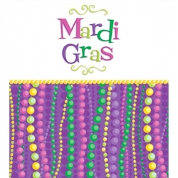 Mardi Gras Celebration Table Cover | party supplies