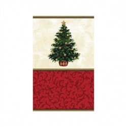 Classic Christmas Tree Paper Table Cover | Party Supplies