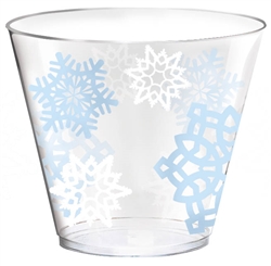 Snowflake Tumblers - 9 oz. | Party Supplies